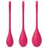 Satisfyer Yoni Power 1 - set gejša kuglica - crvena (3 dijela)