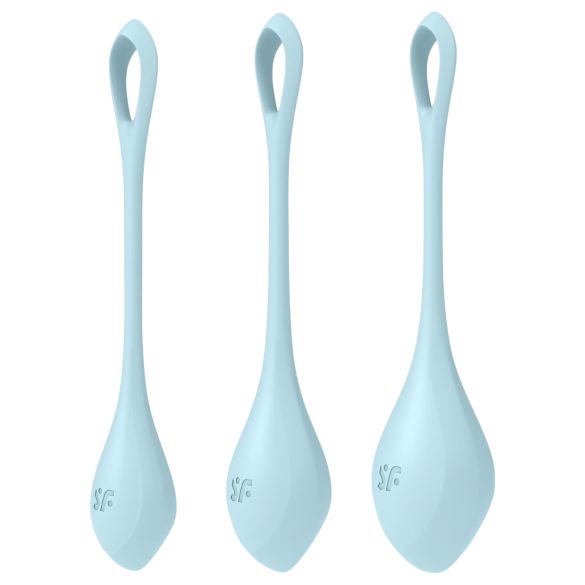 Satisfyer Yoni Power 2 - set gejša kuglica - plavi (3 dijela)