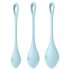 Satisfyer Yoni Power 2 - set gejša kuglica - plavi (3 dijela)