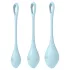 Satisfyer Yoni Power 2 - set gejša kuglica - plave - 3 dijela
