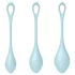 Satisfyer Yoni Power 2 - set gejša kuglica - plave - 3 dijela