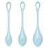 Satisfyer Yoni Power 2 - set gejša kuglica - plave - 3 dijela