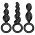 Satisfyer Booty Call - set analnih čepova - crna (3 komada)
