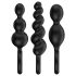 Satisfyer Booty Call - set analnih čepova - crna (3 komada)
