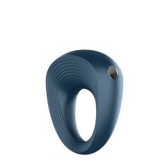   Satisfyer Power Ring - vodootporan, punjiv, vibrirajući prsten za penis (siv)