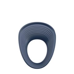   Satisfyer Power Ring - vodootporan, punjiv, vibrirajući prsten za penis (siv)