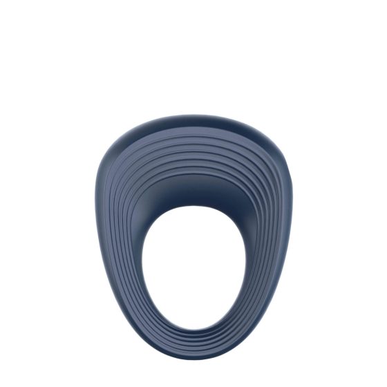 Satisfyer Power Ring - vodootporan, punjiv, vibrirajući prsten za penis (siv)