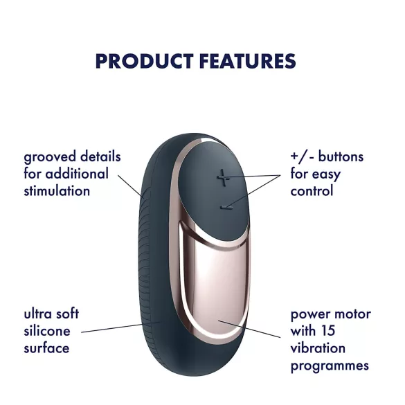 Satisfyer - Vibrator za klitoris na baterije - crni