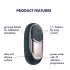 Satisfyer - Vibrator za klitoris na baterije - crni