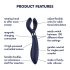 Satisfyer Endless Fun - vodootporni parni vibrator s punjivom baterijom (plavi)