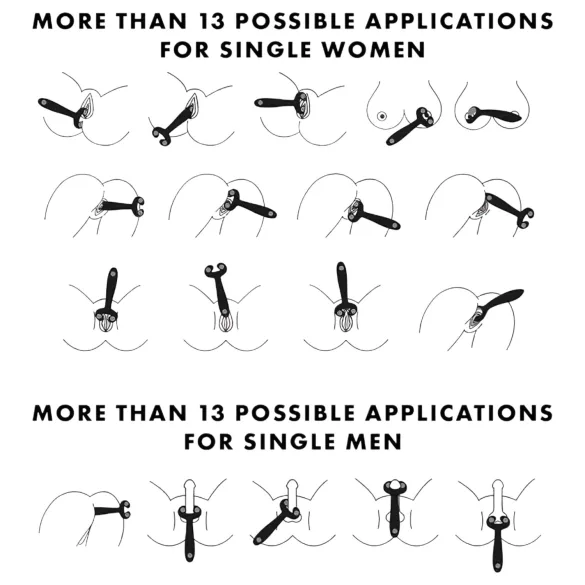 Satisfyer Endless Fun - vibrator za parove na punjenje - vodootporan - plavi