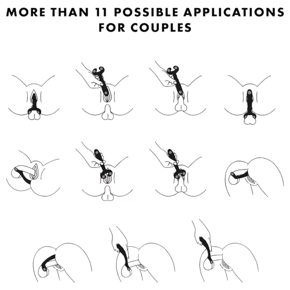 Satisfyer Endless Fun - vibrator za parove na punjenje - vodootporan - plavi