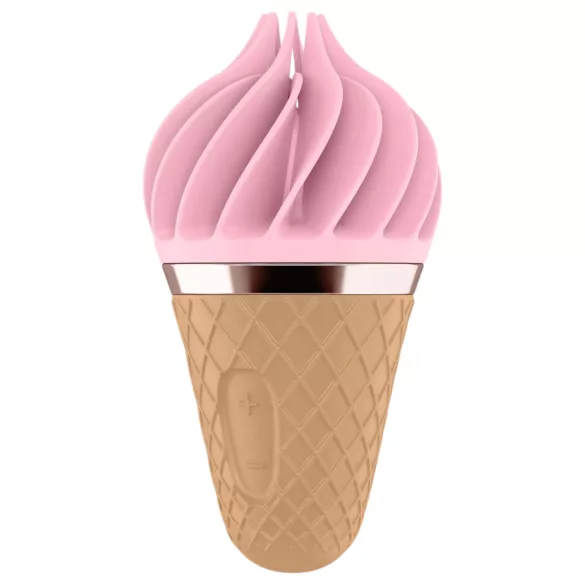 Satisfyer Sweet Treat - rotirajući vibrator za klitoris - punjivi - roza/smeđu