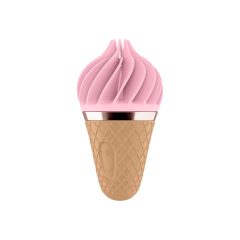   Satisfyer Sweet Treat - punjivi, rotirajući vibrator za klitoris (ružičasto-smeđi)
