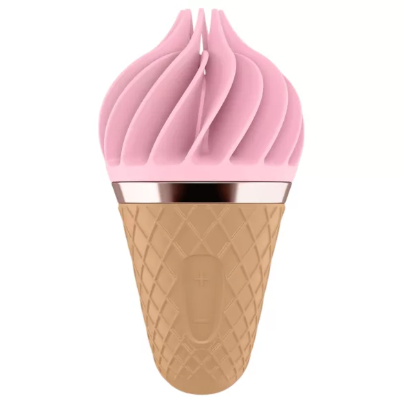 Satisfyer Sweet Treat - rotirajući vibrator za klitoris - punjivi - roza/smeđu