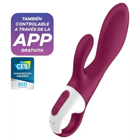 Satisfyer Heated Affair - vibrator za klitoris s grijanjem - silikon - crvena