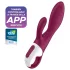 Satisfyer Heated Affair - vibrator za klitoris s grijanjem - silikon - crvena