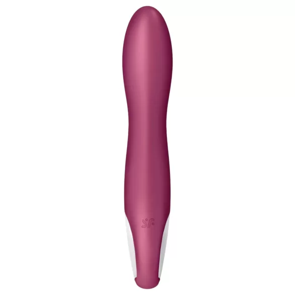 Satisfyer Big Heat - vibrator za G-točku s grijanjem na punjenje - crveni