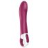 Satisfyer Big Heat - akumulatorski G-točka vibrator s grijanjem (crveni)