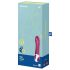 Satisfyer Big Heat - akumulatorski G-točka vibrator s grijanjem (crveni)
