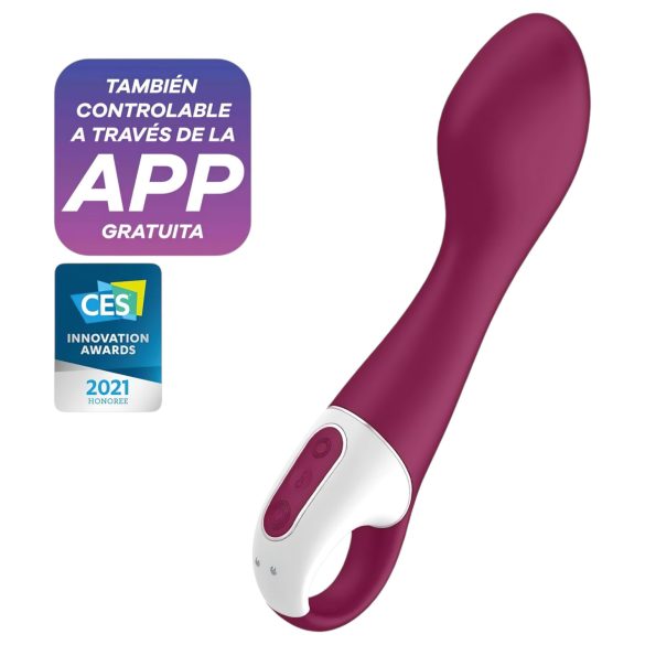 Satisfyer Hot Spot - G-točka vibrator s grijanjem na punjenje - crveni