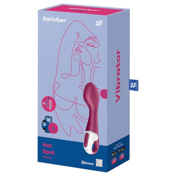 Satisfyer Hot Spot - G-točka vibrator s grijanjem na punjenje - crveni