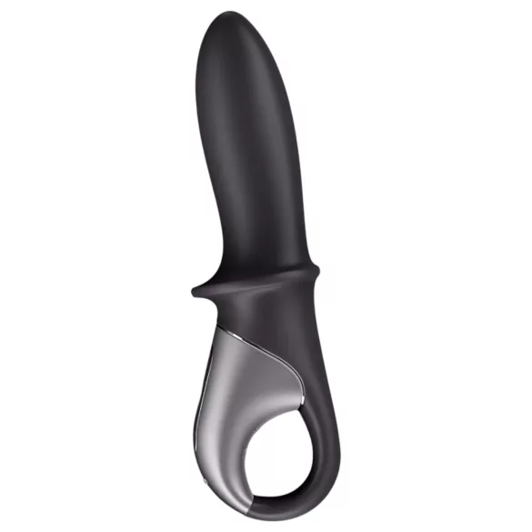 Satisfyer Hot Passion - analni vibrator s grijanjem - crna