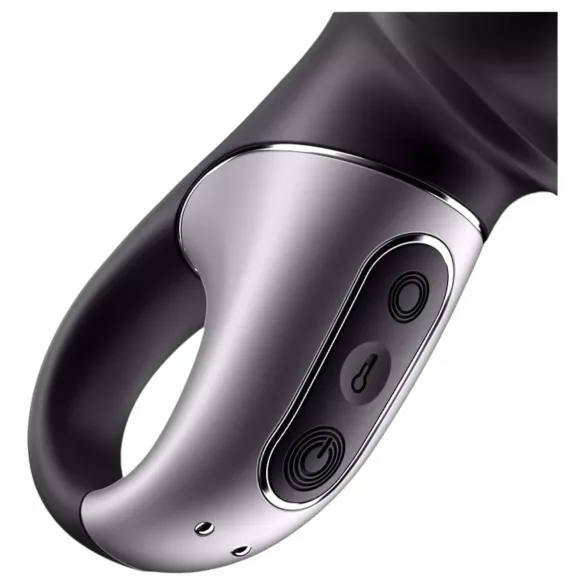 Satisfyer Hot Passion - analni vibrator s grijanjem - crna