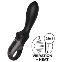   Satisfyer Heat Climax - analni vibrator s grijanjem i aplikacijom - crni