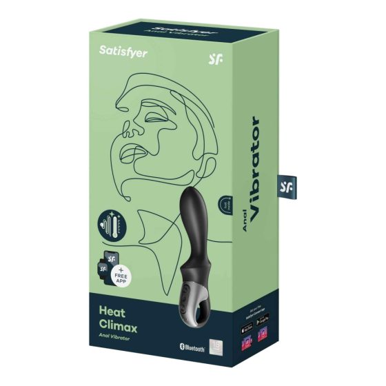 Satisfyer Heat Climax - pametni analni vibrator koji grije (crni)