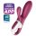 Satisfyer Hot Bunny - pametni vibrator za klitoris s grijanjem (crveni)