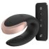 Satisfyer Double Love - pametni radijski par vibrator (crni)