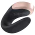 Satisfyer Double Love - vibrator za parove s daljinskim upravljačem - crni