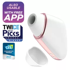   Satisfyer Love Triangle - aplikacijom upravljani stimulator klitorisa s valovima zraka (bijeli)