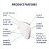 Satisfyer Love Triangle - pametni stimulator klitorisa s zračnim impulsima (bijeli)
