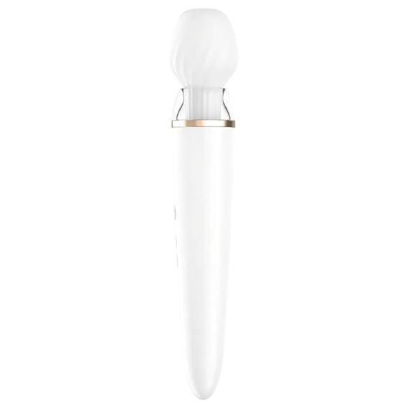 Satisfyer Double Wand-er - pametni masažni vibrator (bijeli)