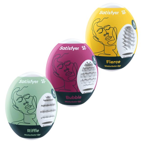 Satisfyer Egg RBF - komplet masturbatora jaja (3 kom)