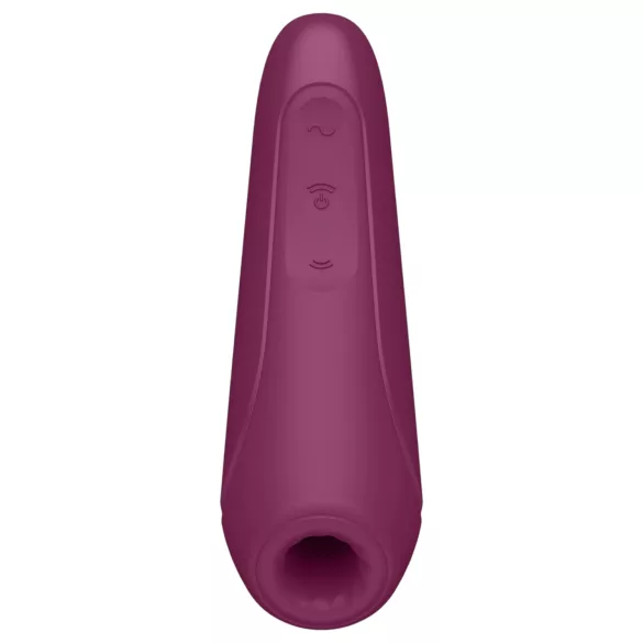 Satisfyer Curvy 1+ - vibrator za klitoris s valovima zraka - crveni