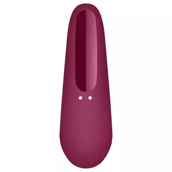 Satisfyer Curvy 1+ - vibrator za klitoris s valovima zraka - crveni