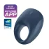 Satisfyer Strong One - vibrirajući prsten za penis - pametan - silikon - plavi