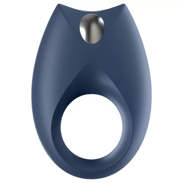 Satisfyer Royal One - vibratorni erekcijski prsten - pametan - silikon plavi