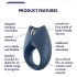 Satisfyer Royal One - pametni vibro-prsten za penis (plavi)