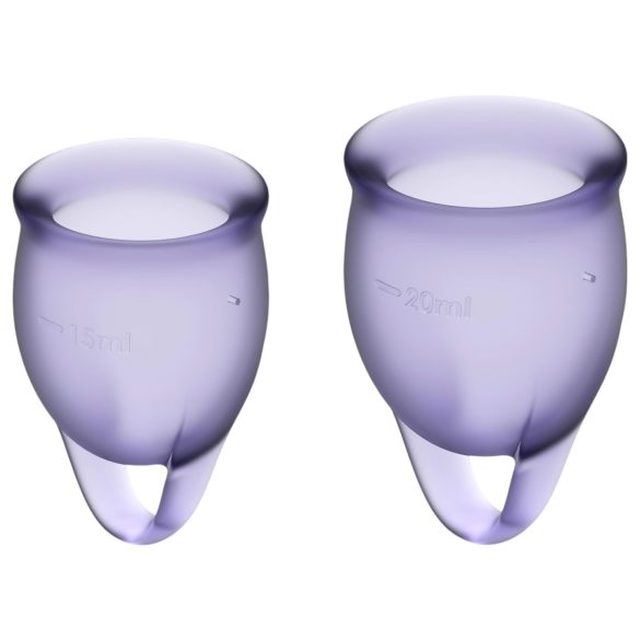 Satisfyer Feel Confident - set menstrualnih čašica (ljubičasti)