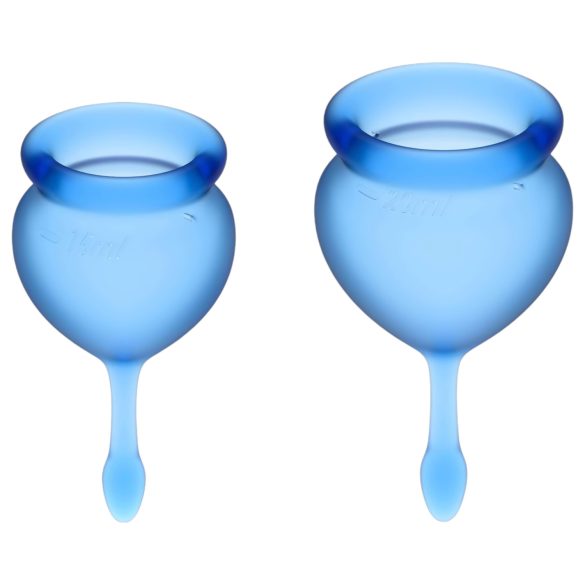 Satisfyer Feel Good - komplet menstrualnih čašica (plave) - 2 kom