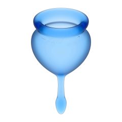   Satisfyer Feel good - menstrualna čašica set (plava) - 2 kom