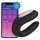 Satisfyer Double Joy - pametni vodootporni parni vibrator (crni)