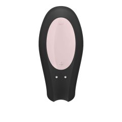   Satisfyer Double Joy - pametni, punjivi, vodootporni vibrator za par (crni)