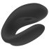 Satisfyer Double Joy - pametni vodootporni parni vibrator (crni)