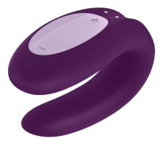   Satisfyer Double Joy - pametni, punjivi, vodootporni vibrator za par (ljubičasti)
