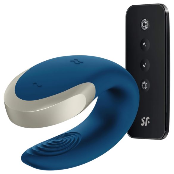 Satisfyer Double Love - pametni vibrator za parove (plavi)